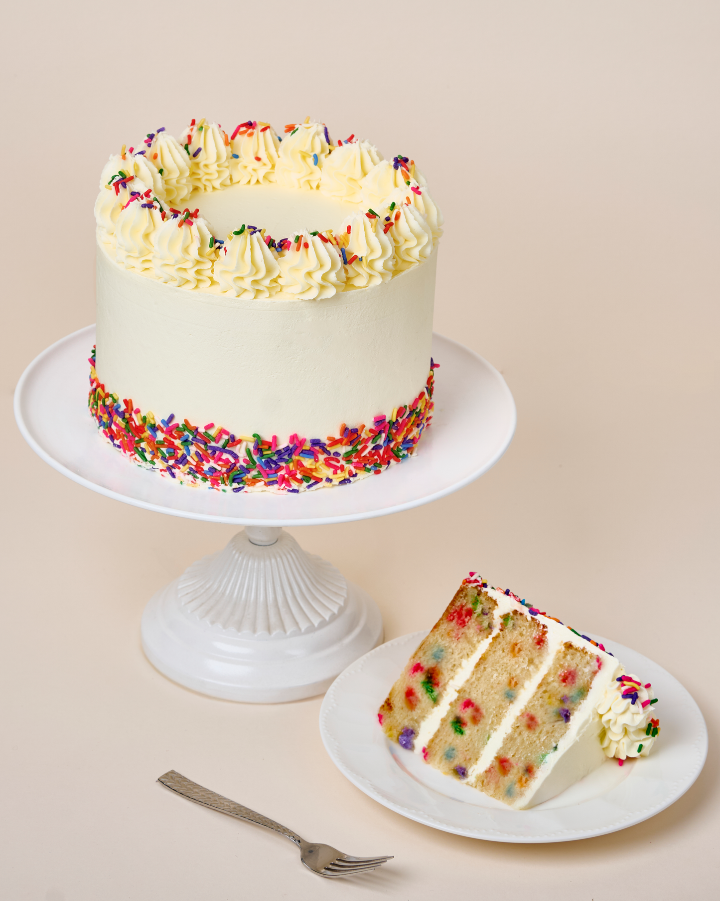 Vanilla Sprinkle Cake