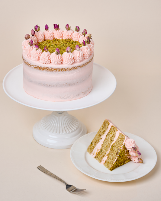 Pistachio Roswater Cake