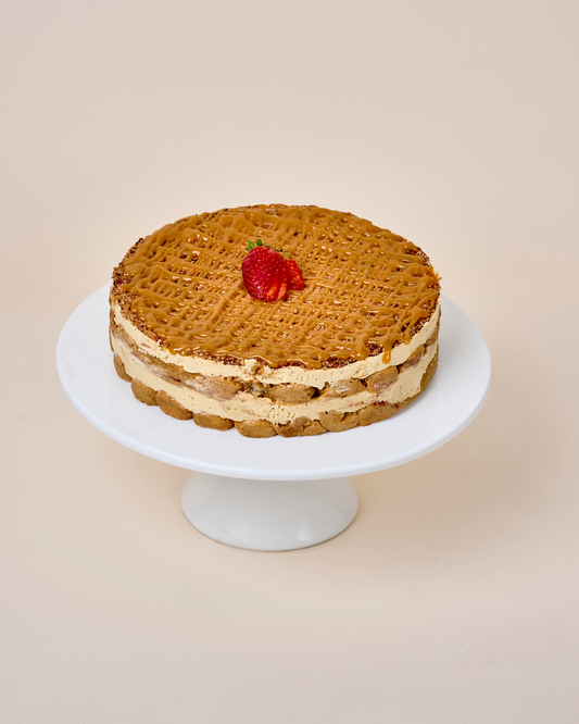 Salted Caramel Tiramisu Cake